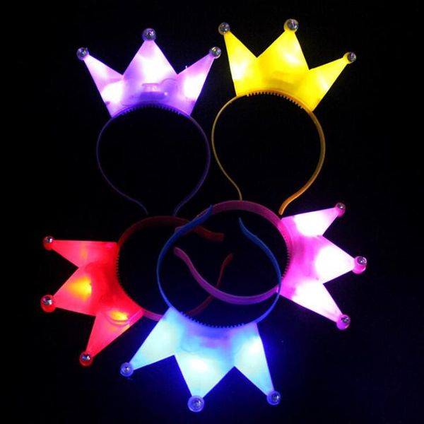 

party decoration light flashing princess tiaras crown glow headband kid girls women bridal prom wedding bar carnival festival