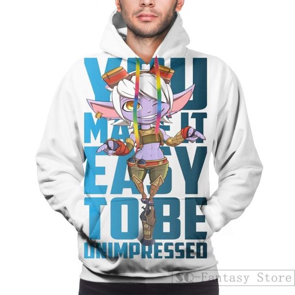 

men's hoodies & sweatshirts mens sweatshirt for women funny you make it easy to be unimpressed - tristana print casual, Black