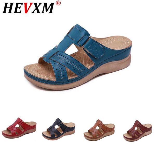 

women sandals wedges platform shoes sandalias mujer 2021 summer woman rome casual slip on female beach slippers, Black