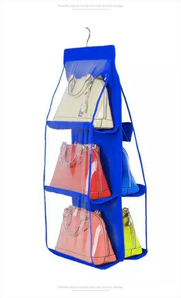 

cosmetic bags two sides hanging storage bag shoes handbag organizer closet hanger holder organiser