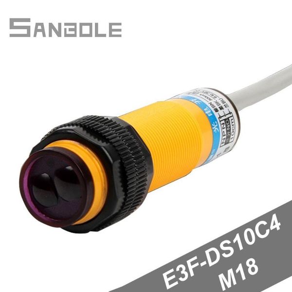 

smart home control poelectricity switch e3f-ds10c4 diffuse reflection induction switches 10cm 3 line direct normally open m18 dc12-24v(3-36v