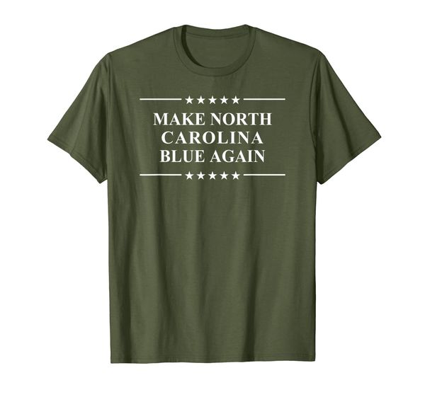 

make north carolina blue again pro democracy t-shirt, White;black