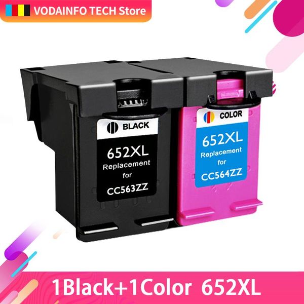 

royek ink cartridge for 652 xl 652xl deskjet 1115 1118 2135 2136 2138 3635 3636 3835 4535 4536 4538 4675 cartridges