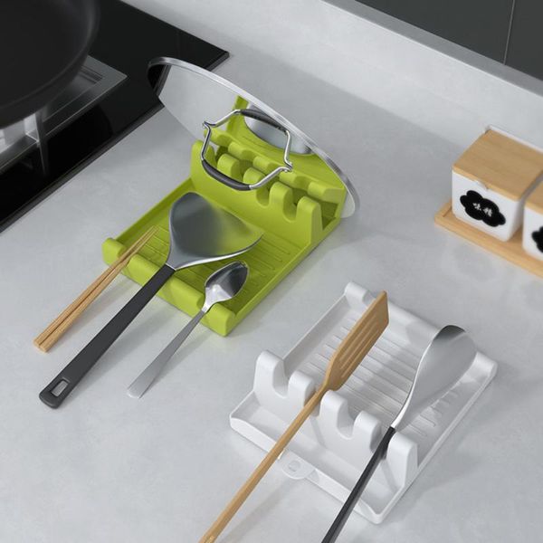 

multifunctional spatula rack kitchen plastic spoon rest up space utensil storage & organization
