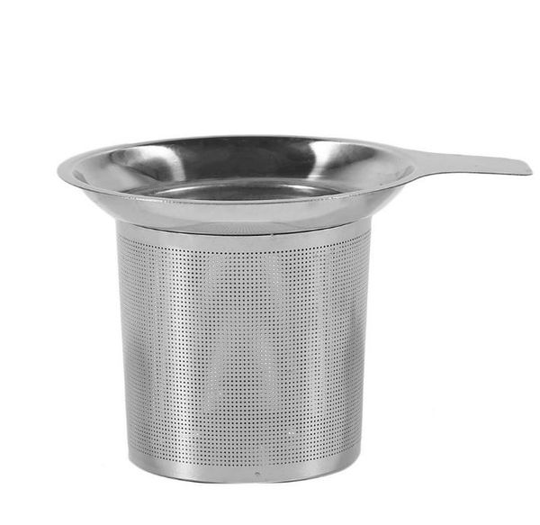 2021 304 Fileiras de chá de aço inoxidável grande capacidade infuser Infuser Malha filtro de água Bules Canecas Copos Ferramentas de chá