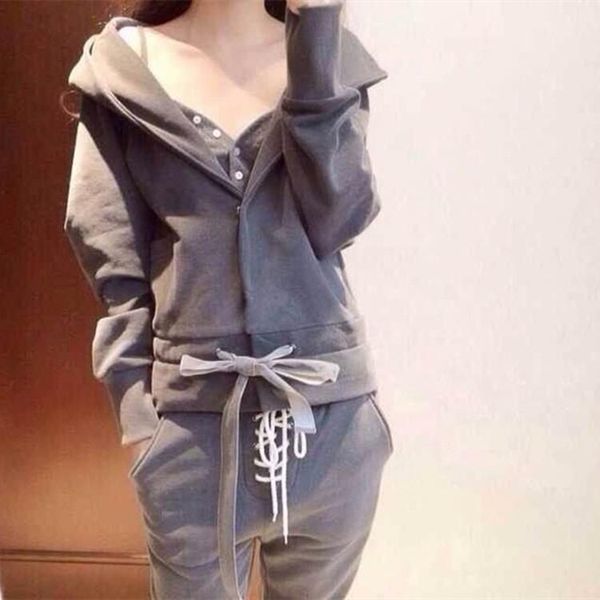 

women's two piece pants 3pcs women sports casual hooded sweatshirts 2021 autumn winter ladies solid warm hoodies set coat ( sweatshirt,, White