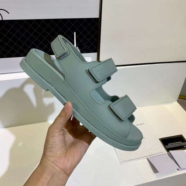 

fashion casual designer women's sandals slides slippers sweet mint green magic wand blister beach soft bottom shoes 35-42, Black