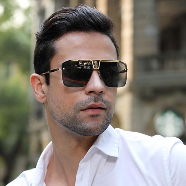 

sunglasses zenottic fashion shield men women designer gradients shades oversized square sun glasses, White;black