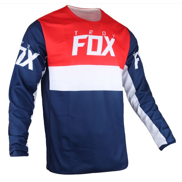 

180 jersey motocross racing long sleeve mx dirt bike offroad cycling motorcycle motorbike red blue clothes mens, Black