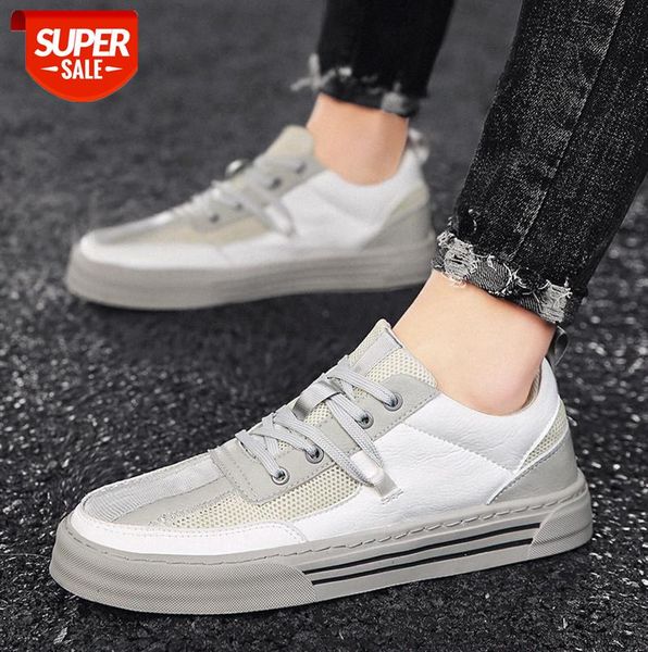 

men's shoes trendy breathable casual all-match green ins small white board #j32o