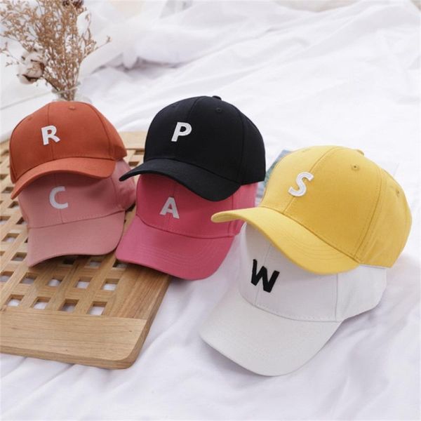 

caps & hats 2021 alphabet children's baseball cap hat wild baby summer accessories, Yellow