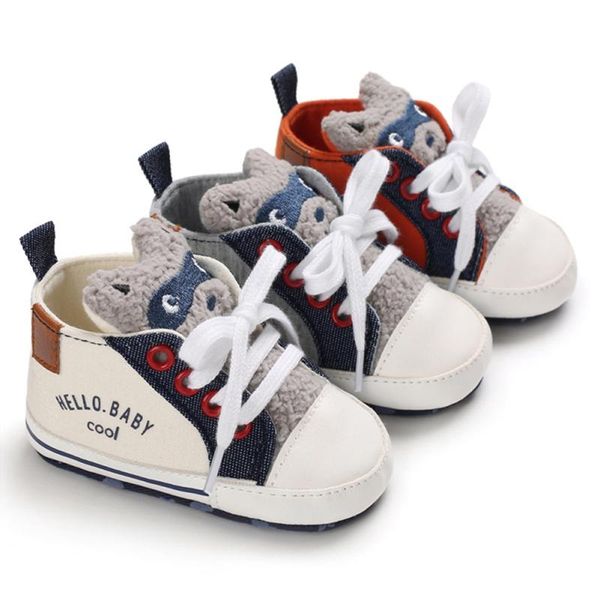 

children shoes baby boys cartoon casual anti-slip toddler first walkers walking lace-up .