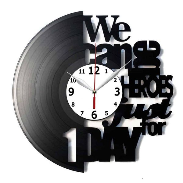 

wall clocks we are heroes record clock living room fashion creative bedroom silent quartz watches
