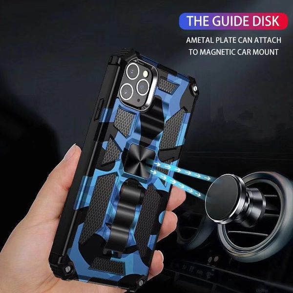 

camouflage shockprooof cell phone cases cover with bracket for iphone 12 mini 11 pro max x xs xr 8 7 6s plus se2020 samsung galaxy s21 s21fe