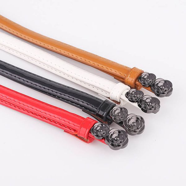 

childrens belts suspenders kids cowboy girls accessories fashion decorated rose abdominal skinny belt b7122, Black