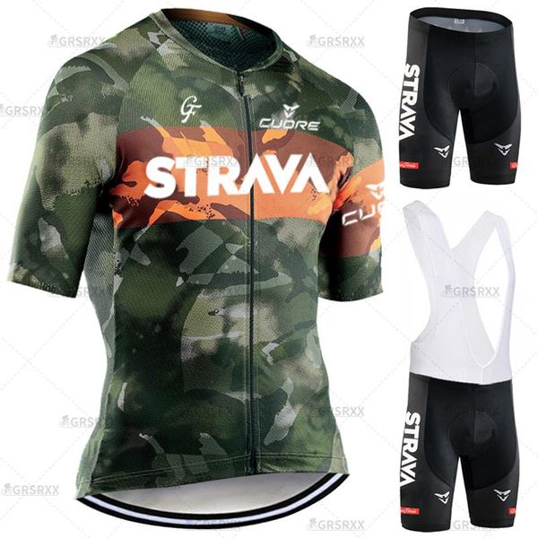 

woman bicycle cycling set anti-uv bib suit short sleeve jersey mountain bike clothes 2021 summer team wear racing sets, Black;blue