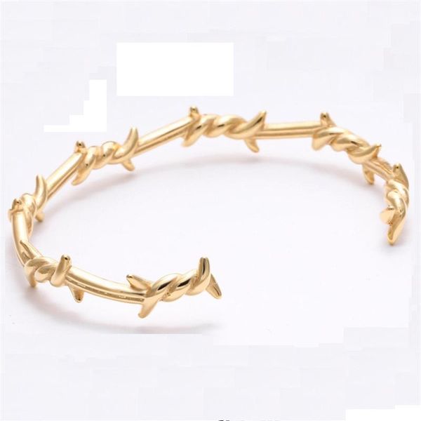 

earrings & necklace alloy wound knot thorn bracelet twisted open, Silver