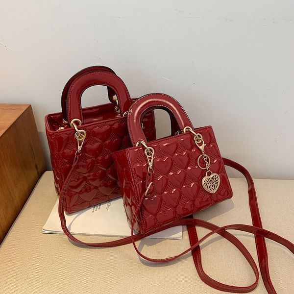 

western style bridal bag women's handbag new handbags portable fashion wedding red one shoulder messenger wedding princess purse