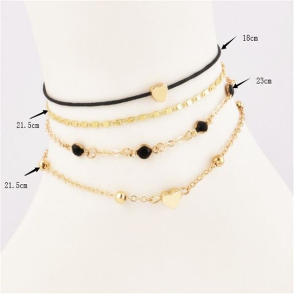 

women love the anklets multi-layer foot chain, Red;blue