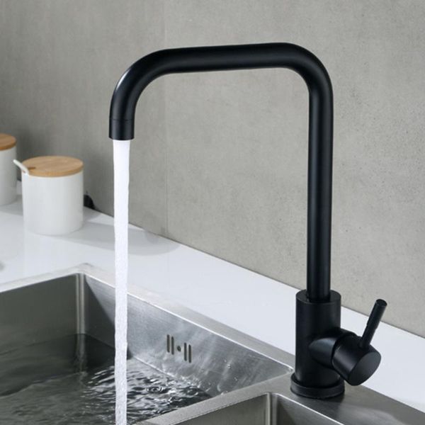 

1pc stainless steel black stoving varnish rotatable kitchen sink bathroom faucets