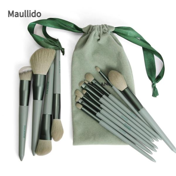 

makeup brushes maange13 pcs set face eye shadow foundation powder eyeliner eyelash lip make up brush beauty tool with bag