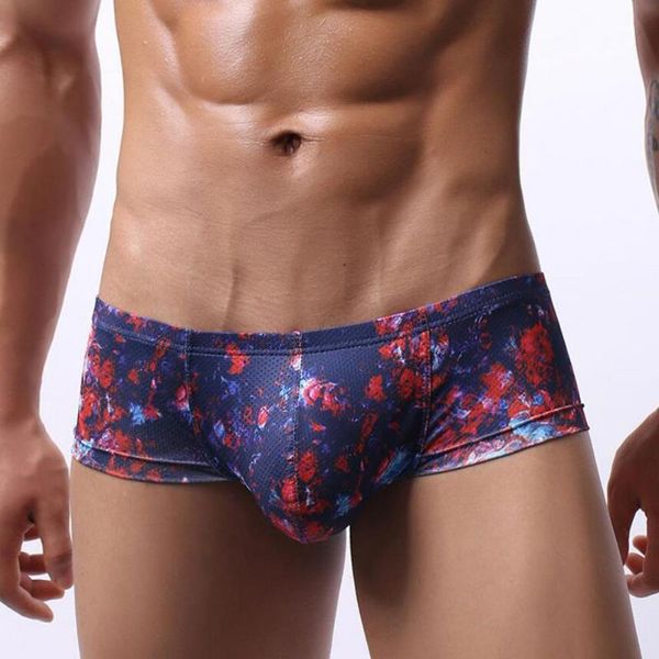 

underpants fashionable boxer panties high stretchy lightweight u convex pineaple print men underpantst, Black;white