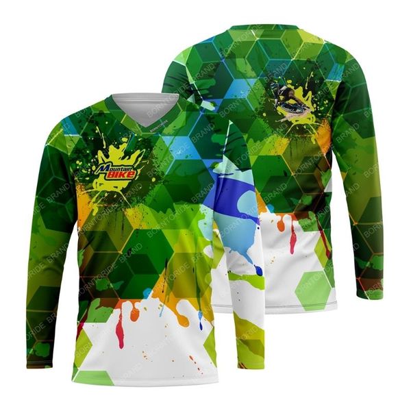 

men's downhill jerseys mountain bike mtb shirts offroad dh motorcycle jersey motocross sportwear clothing racing jackets, Black;red