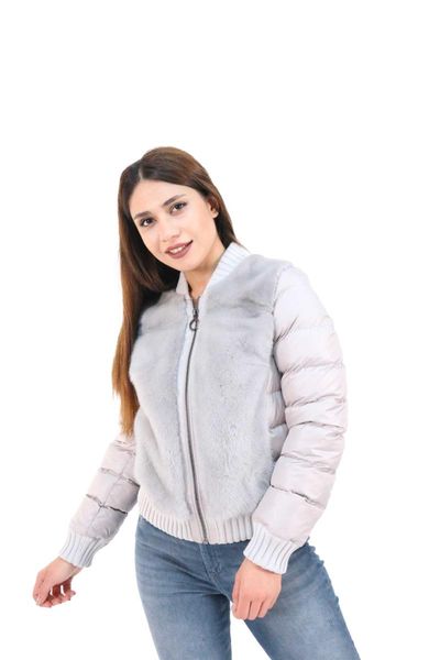 

women's fur & faux real mink jacket, 100% genuine collar,turkish fashion 2021, Black