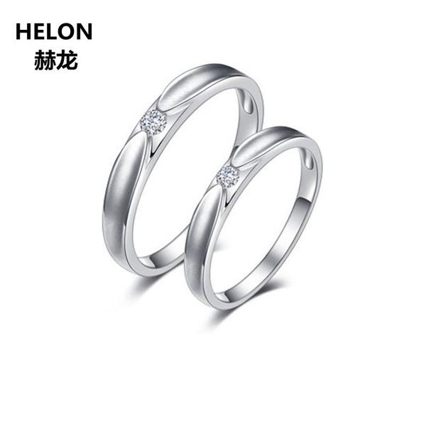 

cluster rings solid 14k white gold natural diamonds engagement ring women men couple lovers' anniversary wedding band fine jewelry, Golden;silver