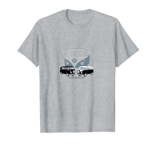 

van man campervan, camping outdoors glamping fun t-shirt, White;black