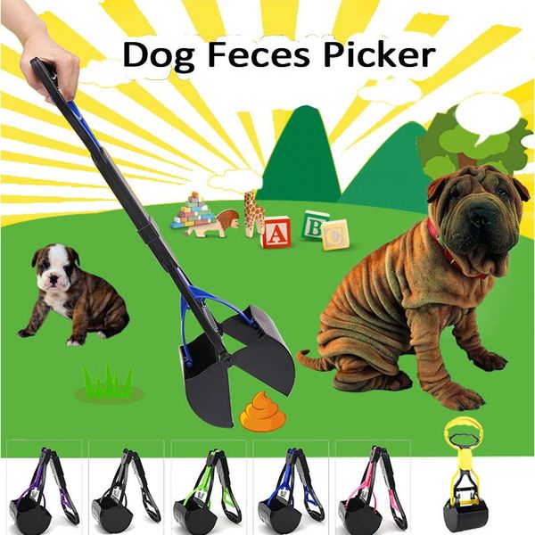 

portable dog feces picker foldable pet manure clip outdoor use poop storage box sanitary fittings with garbage bags travel & outdoors