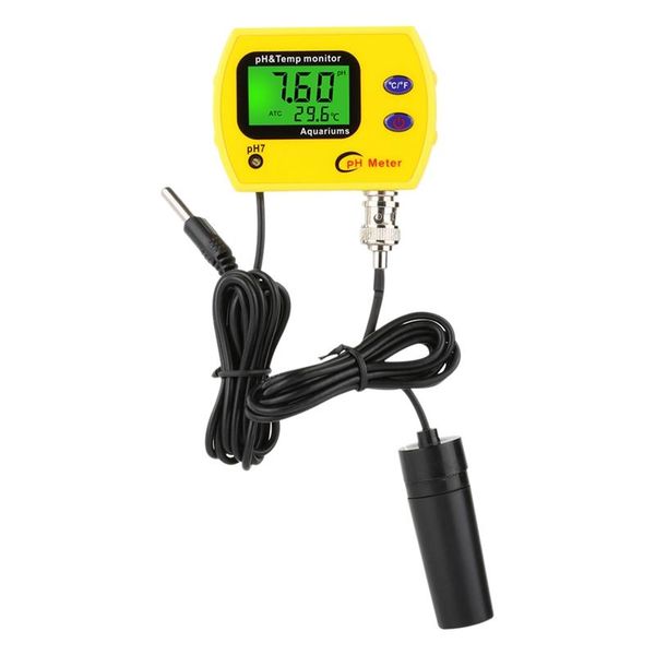 

meters ph-991 ph meter tester backlight digital durable acidimeter temp water quality monitor for aquarium swim pool eu plug