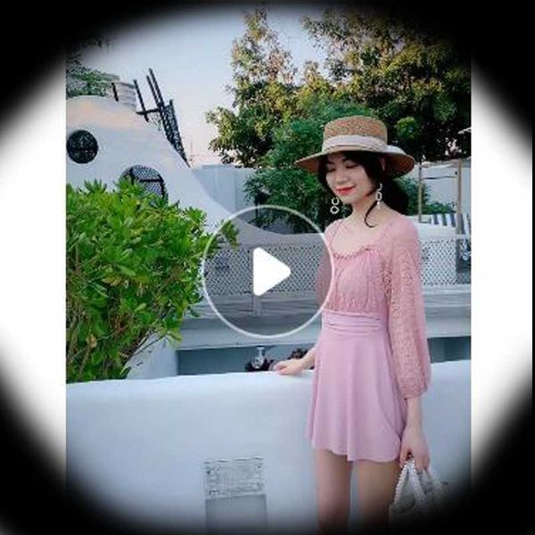 

one-piece swimming suit women's 2021 korean-style graceful skirt-style conservative swimsuit seaside holiday spring suits