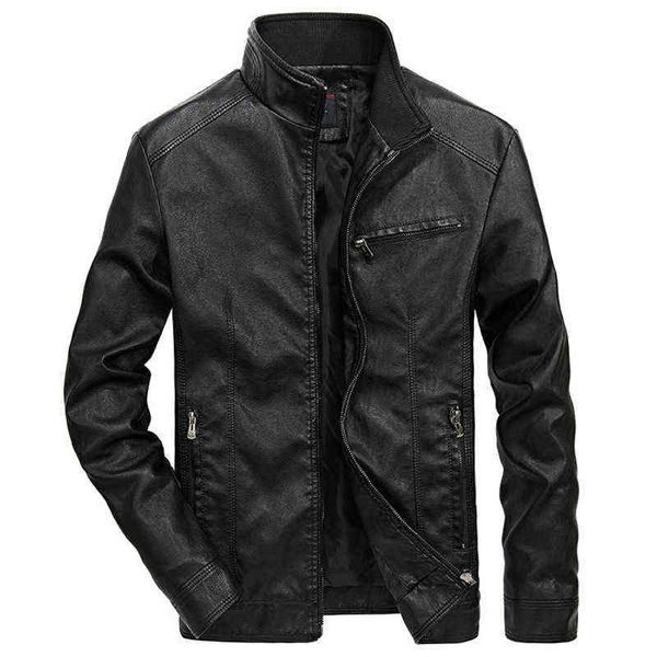 

good quality brand motorcycle leather jackets men 2021 warm patchwork military jacket baseball collar pilot leather jacket coats y1122, Black;brown