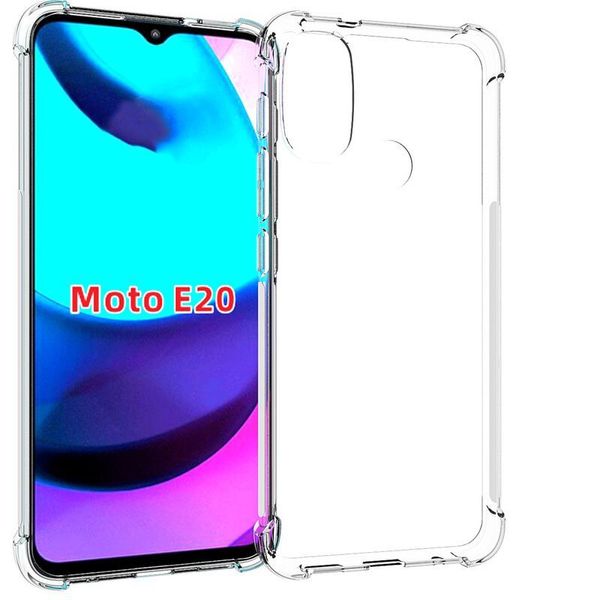 Casos transparentes para Motorola E20 G60S Moto G50 G60 Edge 20 Pro Case Cristal Clear Soft Tpu Gel Skin Silicon Cover