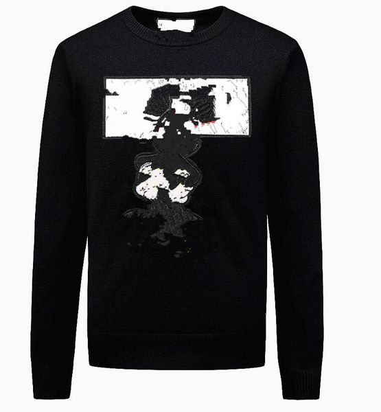

ss 2021fashion mens sweater long-sleeved hooded sweater mens sports sweater autumn and winter sports version of the letter animal classic pr, White;black
