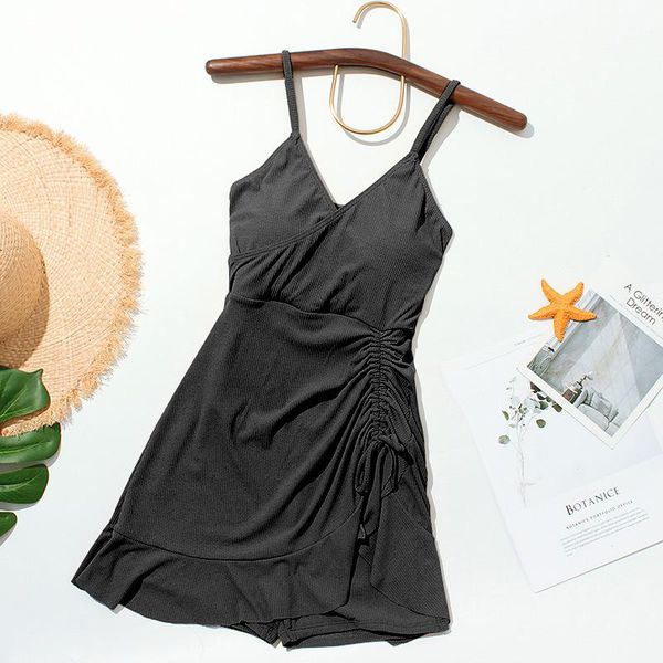 

one-piece suits women black one piece swimwear push up bathing suit swimming beachwear 2021 summer swim beach dress swimsuit swimdress