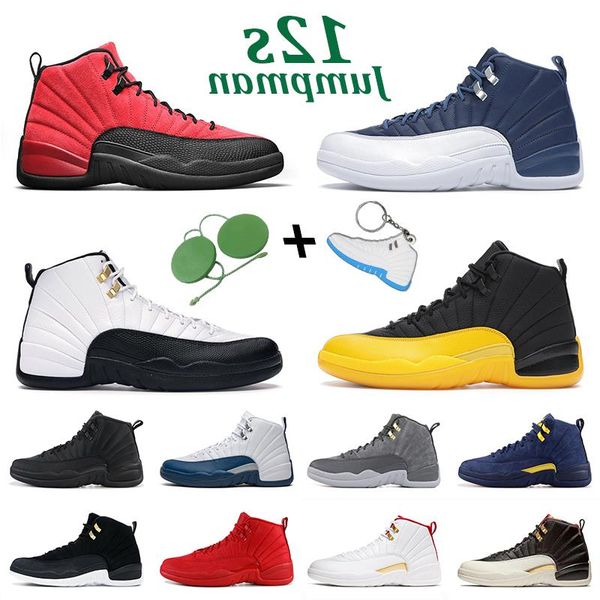 

game shoes 12s size playoff men mens dark concord twist flu -13 university reverse gold 12 indigo women sports trainer sneakers jumpma vxpn, Black