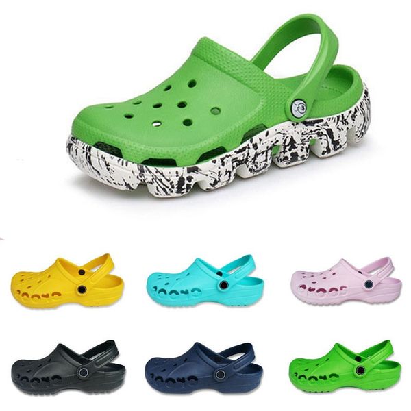 

slipper shoes outdoor women mens sandals slippers thickened anti-slip green black red pink home sneaker