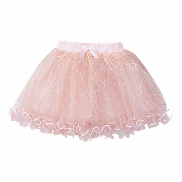 

children pleated tutu skirt for girls pettiskirt kids princess mesh tulle toddler multi-layers dance skirts party costumes, Blue