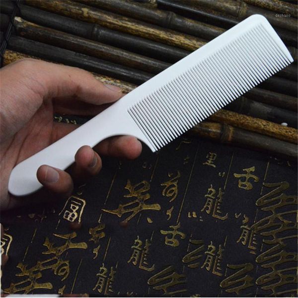 

1pc hair cutting hairdressing heat resistant antistatic comb carbon stylist salon combs tool brushes1, Silver