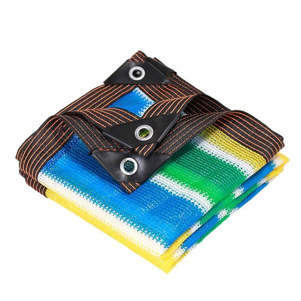 

shade thicken balcony shading net colorful striped color anti-uv sunshade heat insulation garden courtyard cloth durable uv