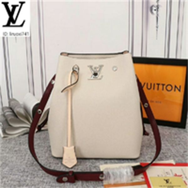 

brand designer luxury vbrc m53677 fashion drawstring bucket bag white women handbags iconic bags handles shoulder bags totes cross body, Red;black