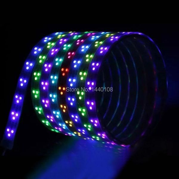 

strips 50m/lot 10rolls ws2811 90leds/m led rgb strip light with tube waterproof ip67 smd magic color dc12v