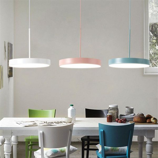 

pendant lamps modern macarons light led color dining bar kitchen hanging living room restaurant lamp dimming home lighting decor