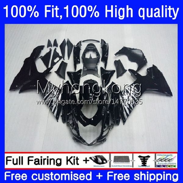 Fairings de injeção negra de fábrica para Suzuki GSXR600 K11 GSXR750 23No.1 GSXR 600 750 CC 600cc 11 12 13 14 15 16 17 GSXR-600 750CC 2011 2012 2013 2017 2017 2017 OEM corpo