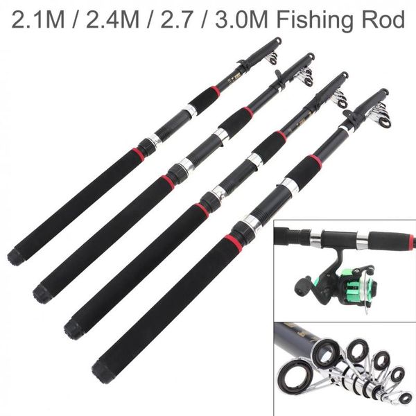

2.1m 2.4m 2.7m 3.0m glass fiber portable fishing rod sea pole travel rock rods boat