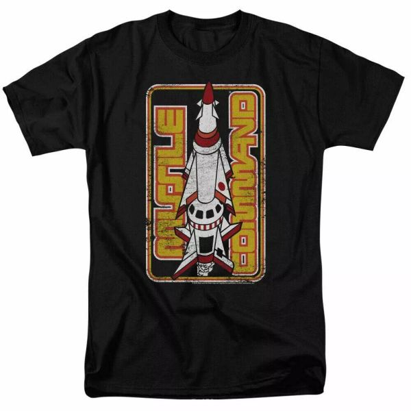 

atari missile t shirt mens licensed classic video game tee black, White;black