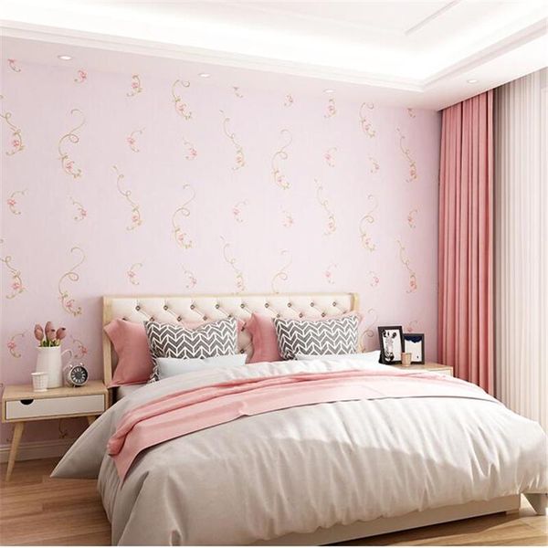 

wallpapers wellyu non-woven wallpaper 3d pastoral small floral living room children's papel de parede