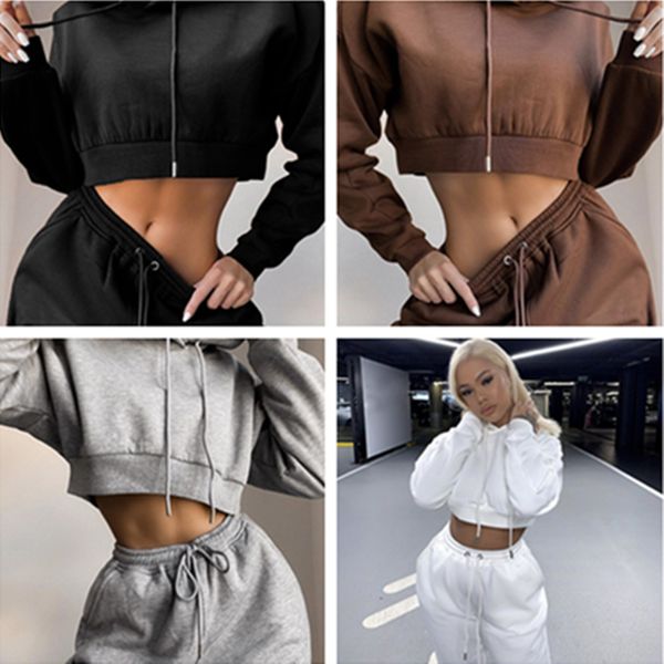 

stylish sports suit spring tracksuits and autumn large fleece women's leisure, Gray